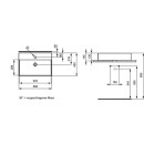 Ideal Standard Lavabo da appoggio Standard Strada LxHxP: 600x145x420 mm ceramica bianca K078101 NUOVO