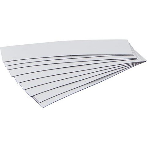 etichette magnetiche beloh 100 x 30 x 0,6 mm, colore bianco, PU = 100 pezzi BM 06/030/100 NUOVO