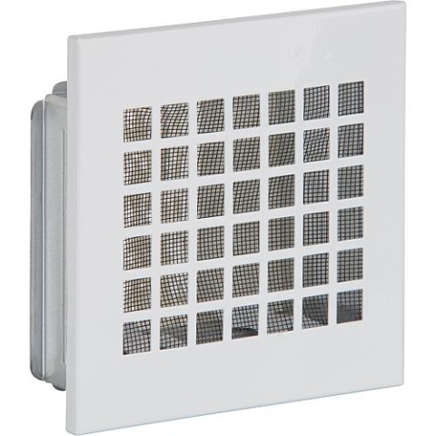 UPMANN ventilatierooster met vlieggaas en montageframe, 300 mm x 300 mm plaatstaal wit 56292 NIEUW