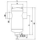 SPIROTECH Separador de magnetita y lodos Spirotrap DN65,...