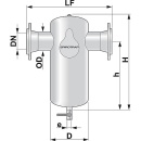 SPIROTECH separador de lodos Spirotrap DN65,...