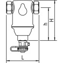 SPIROTECH Slibafscheider Spirotrap, DN20(3/4"") IT, horizontaal AE075 NIEUW