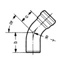 möck Bogen DN 40 x 15° x 1,5mm E 10 015 040 NEU