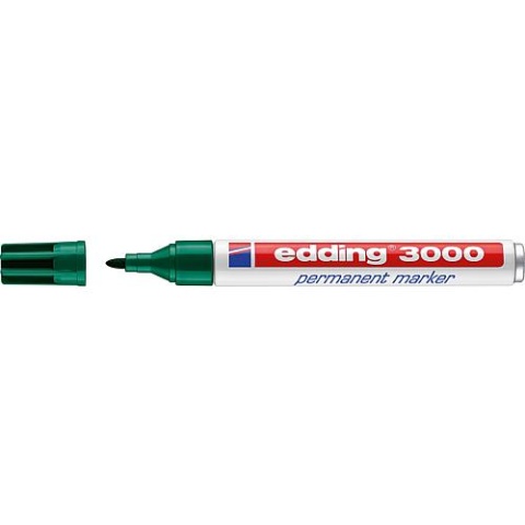 edding Permanentmarker 3000 grün Strichbreite 1,5 - 3 mm Rundspitze 4-3000004 NEU