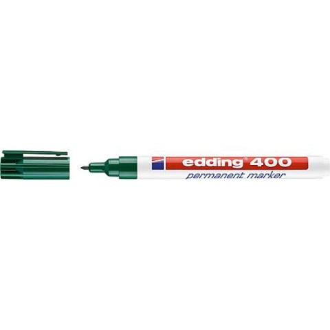 edding Marqueur indélébile 400 vert Largeur de trait 1 mm Pointe ogive 4-400004 NOUVEAU