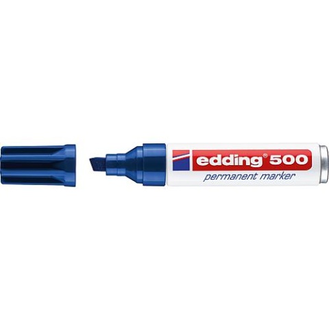 edding Permanentmarker 500 blau Strichbreite 2 - 7 mm Keilspitze 4-500003 NEU