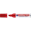 edding Permanentmarker 500 rot Strichbreite 2 - 7 mm...