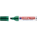 edding permanent marker 500 green line width 2 - 7 mm...