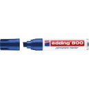 edding permanent marker 800 blue line width 4 - 12 mm...