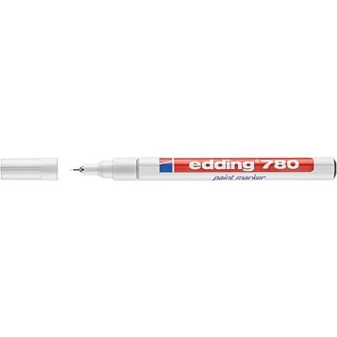 edding paint marker 780 white line width 0.8 mm plastic tip 4-780049 NEW