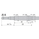 Sit thermocouple, 750 mm head A14/thread M 10 Ref....