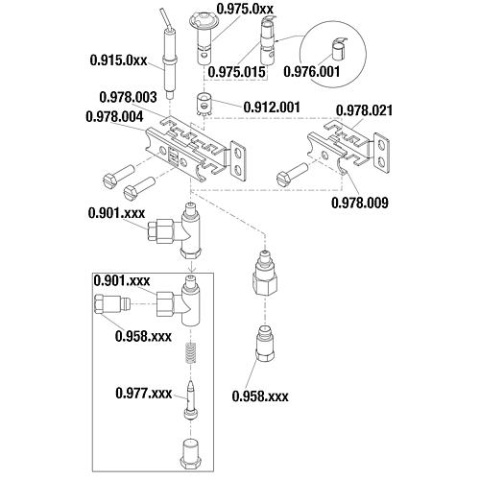 Zitmondstuk Ø 0,20 mm voor seriecode 0.190.904 Art.nr. 0.977.151 NIEUW