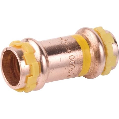 Aalberts Copper Pressfitting Gas V-Contour Socket Ø 15 mm, PG 5270 Gas 5270VG15 NEW