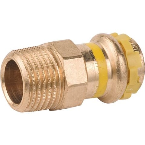 Raccord à sertir Aalberts en bronze pour gaz, contour en V, avec embout mâle 18x1/2 PG 4243G gaz 4243GVG1812 NOUVEAU