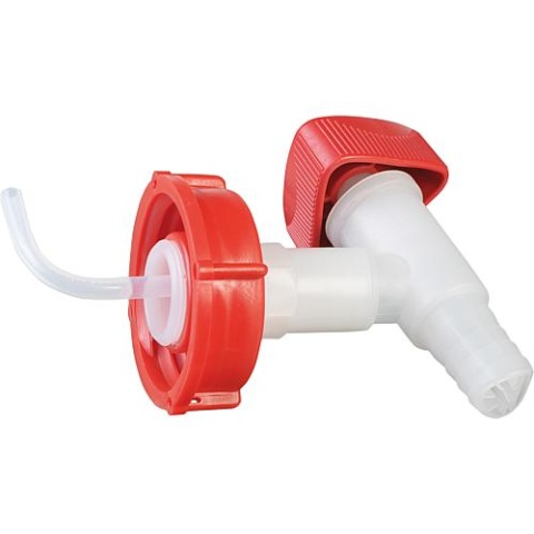 Hünersdorff Robinet de vidange plastique blanc/rouge pour bidon 5+10 litres 550700 NOUVEAU