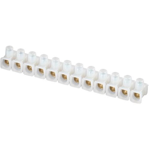 Kastklemmenstrook PVC 12 st. 4mm² 1 PU 10 staven NIEUW