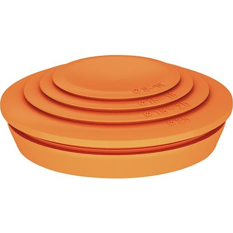 OBO FireBox M25 pastel orange plug-in seal, PU = 10 pieces 7205675 NEW