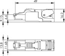 Telegärtner RJ45 connector MFP8 T568 A Cat.6A(IEC), A 1 piece J00026A2000 NEW