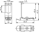 Adattatore per guida di montaggio Telegärtner TH 35,...