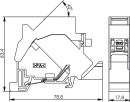 Conector de carril de montaje Telegärtner TS45 AMJ-S sin montar H02000A0086 NUEVO