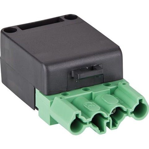 giunto wieland a 4 poli verde/nero, 250/400V, 16A sistema 93.931.5350.0 NUOVO