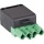 giunto wieland a 4 poli verde/nero, 250/400V, 16A sistema 93.931.5350.0 NUOVO