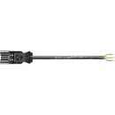 cable de conexión wieland. GST18i3 3,0m, negro,...