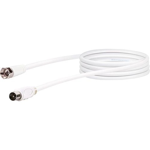 SCHWAIGER Sat-adapter kabel:75db F-stekker - IEC-stekker, lengte: 1,5m KVCK161532 NIEUW