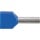 WKK fastening materials twin wire end ferrules insulated 2.5 x 18.5 blue, bag a 100 pieces NEW