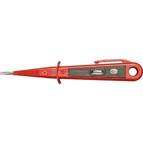 Phasenprüfer Rot 125-250V, VDE/GS, Schneide 3mm ganze Länge 150mm NEU