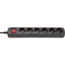 REV 6-way socket strip with control switch Colour black...