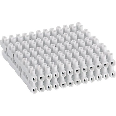 Luster klemmenstrook PVC 12 st. 6 mm² (harde draad) 1 zakje 10 stuks NIEUW