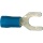 WKK Material de fijación terminal de cable en forma de horquilla aislado, 2,5 mm², 6,4 mm color azul, PU = 100 unidades NUEVO