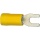 WKK Material de fijación terminal de cable en forma de horquilla aislado, 4,0 mm²-6,0 mm², 5,3 mm color amarillo, PU = 100 unidades NUEVO