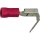 WKK Bevestigingsmateriaal platte bak met aftakking halfgeïsoleerd,tot 1,5mm²,6,3x0,8mm kleur rood, PU = 100 stuks NIEUW