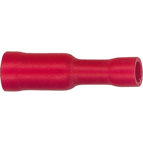 WKK Fastening materials Round plug-in sleeve insulated up to 1.5 mm², 4.0 mm Colour red, PU = 100 pieces NEW