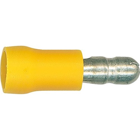 Materiali di fissaggio WKK tappo rotondo semi-isolato 4,0 mm²- 6,0 mm², 5,0 mm colore giallo, PU = 100 pezzi NUOVO