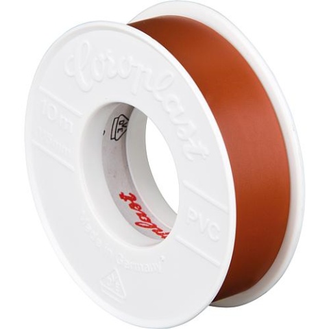 Coroplast Tape nastro isolante elettrico marrone larghezza 15mm lunghezza 10mtr. / 1 pz. NUOVO