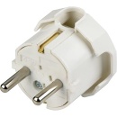 Angled Schuko plug white, 10-16A, 250V 1107110 NEW