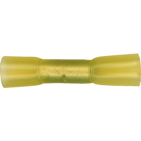 WKK Material de fijación conector a tope con tubo termorretráctil aislante, 4,0 - 6,0mm² color amarillo, PU = 10 unidades NUEVO