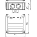 OBO Thermoplastic junction box 7 x M25, IP 66 type T 60,...