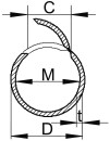 OBO Rura Quick-Pipe M20 x 2000 mm, jasnoszara Typ 2953 / 1 szt. 2153 91 2 NOWOŚĆ