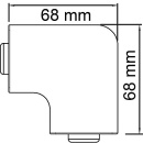 OBO flat angle bonnet pure white type WDK/HF 30045 / 1 piece 6192 82 3 NEW