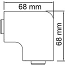 OBO flat angle bonnet pure white type WDK/HF 30045 / 1 piece 6192 82 3 NEW