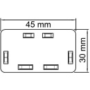 OBO End piece pure white Type WDK/HE 30045 / 1 piece 6193...