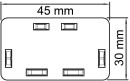 OBO End piece pure white Type WDK/HE 30045 / 1 piece 6193 19 6 NEW