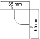 OBO copertura angolare interna, bianco puro Tipo WDK/HI 40040 / individuale 6191 94 0 NUOVO