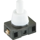 Interruptor pulsador 6(2)A, 250V, 1 polo blanco / 1 pieza...