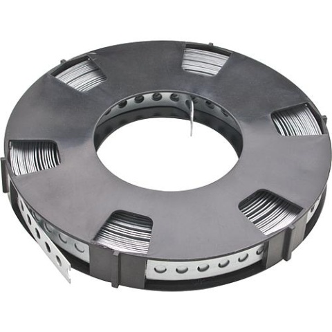 Geperforeerde tape gegalvaniseerd in cassette 17mm x 10m NIEUW