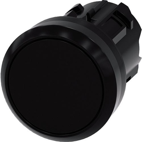 Siemens Bouton-poussoir, 22mm, rond, noir Bouton-poussoir, 3SU1000-0AB10-0AA0 3SU10000AB100AA0 NEUF